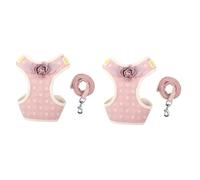2pcs Dog Pull Rope Pet Chest Strap Small Puppy Chest Strap Outdoor Walking Vest for Supplies Pet Harness Tiny Dog Front (Pinkx2pcs Sx2pcs)
