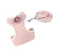 2pcs Dog Pull Rope Pet Chest Strap Small Puppy Chest Strap Outdoor Walking Vest for Supplies Pet Harness Tiny Dog Front (Pink M)