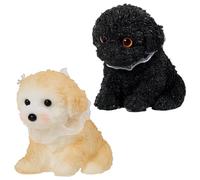 2Pcs Dog Squishy Squeeze Toys Soft TPR Realistic Squishy Puppy Stress Relief Toy, Dog Toys for All Age Groups, Sensory Toy for Birthday Party Gifts And Stress Management