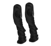 2Pcs Doll Claw Clamp/Holder Wig, Beautiful Curly Roman Curls Charming Claw Clamp/Holder Ponytail Wig Doll Accessories for Hair Styling 9.84 Inch, Premium Material, Smoothly and Manageable, (Black)