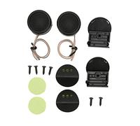 2PCS Dome Tweeter Car Speakers, 380W Audio Loudspeaker High Efficiency Stereo Treble Speaker 12V Stick On Flush Mount for Car