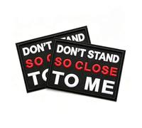 2Pcs Don't Stand So Close to Me Embroidered Iron on Patch | Iron On, Embroidered, For Jackets, Backpacks, Hats, Positive Affirmation Patch