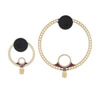 2PCS Donut UV UHF VHF FM Mini Loop Antenna, 400M-470MHz Donut Short and Medium Wave Antenna, Shortwave Active Receiving Antenna for HFDY Malahiteam DSP2 Radio Receiver