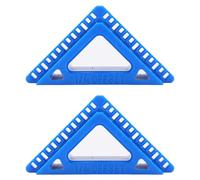 2PCS Door and Window Casing Reveal Tools Plastic Trim Reveal Tool for Woodworking 1/4 3/16 Offset 1/8 Inch Interval Blue