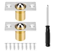 2PCS Door Ball Catch with Screws,Ball Door Catches for Internal Doors,Cabinet Door Ball Lock with Screwdriver for Cupboard Closet Top,Pantry Door Latch Invisible Cupboard Closure