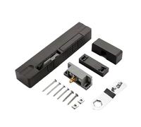 2pcs Door Damping Buffer Wooden Flat Outward Opening Invisible Home Closing Silent Hydraulic Closer Anti-Pinch for Door(Black)