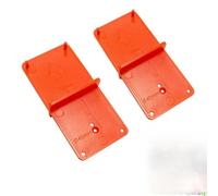 2pcs Door Hinge Jig Woodworking Locator, Adjustable Hinge Hole Drilling Guide for Furniture and Cabinet Door Mounting Jig, Easy to Use Template for Concealed Hinges and Precise DIY Projects
