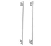 2pcs Door Latch Guard Protector with Flush-Mount Design | Invisible Installation with Flat Shape, Protects against Forced Entry, Sleek Polished Finish, for Landlords and Security