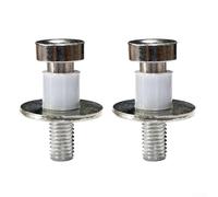 2pcs Door Latch Lock Striker Bolts 9601750 Compatible with For Chevy For GMC Truck Blazer 71-87 Silver Alloy Replacement Hardware