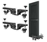 2Pcs Door Lifter Carts,Door Panel Installation Kit,Heavy Door Installation Tools,Adjustable 1" to 2.25" Door Transport Trolley for Moving Heavy Loads,With 360° Rotating Wheels for Smooth Door Handling