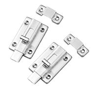 2Pcs Door Lock Bathroom Locks 3 Inch Small Toilet Door Bolt Snib Lock Slide Lock Latch Sliding Door Lock Heavy Duty Gate Bolt Door Stainless Steel Door Latch Lock Small for Internal Doors Bedroom
