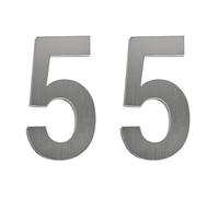 2Pcs Door Numbers, 45x80mm 3D Mailbox Numbers Waterproof, Address House Numbers for Mailboxes Hotel Rooms Courtyard Café, 5