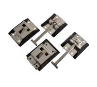 2Pcs Door Retaining Latch Hook & Spring Catch Plate for Reliable Door Retention on Motorhomes, Trucks, and Caravan Compartments (304 stainless steel)