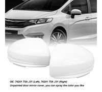 2Pcs Door Side Mirror Cover Left Right White Scratch Resistant 76251 T5A J31 SG5