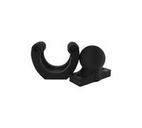 2Pcs Door Stoppers, Heavy Duty Balls Shaped Protector Not Pinch Guard Door Holder Device for Home Bedroom Office(Black)