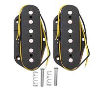 2pcs Double Coil Guitar Humbucker Pickups for Electric Guitar High Output Black Pickups with Mounting Screws Easy Installation Sound for Guitarists