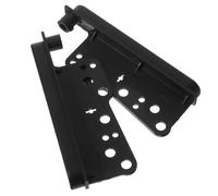 2pcs Double Din Radio Install Kit Black Abs Stereo Side Trim Brackets | Dash Mounting Bezel Accessory, Seamless Fit for Car Interior Audio Setup, Easy Installation