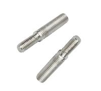 2Pcs Double End Threaded Stud Bolts M8 to M10 55mm 304 Stainless Steel Thread Adapter for Mechanical Structural Columns Fasteners