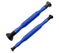 2Pcs Double Ended Valve Hand Lapping Grinding Tool Kit,Dual-End Suction Cups Lap Stick,Blue(One Large and One Small)