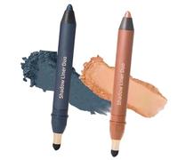 2PCs Double Function Makeup Tool Eyeliners and Eyeshadow Stick Resistant to Running Easy Glides for Daily Use Smooth Eyeliners