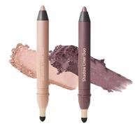 2PCs Double Function Makeup Tool Eyeliners and Eyeshadow Stick Resistant to Running Easy Glides for Daily Use Smooth Eyeliners