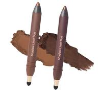 2PCs Double Function Makeup Tool Eyeliners and Eyeshadow Stick Resistant to Running Easy Glides for Daily Use Smooth Eyeliners