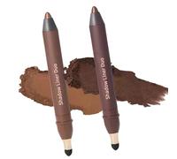 2PCs Double Function Makeup Tool Eyeliners and Eyeshadow Stick Resistant to Running Easy Glides for Daily Use Travel Eyeliners