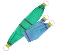 2pcs Double Handle Back Scrubber Bath Towel for Skin Exfoliation | Coarse Abrasive Cloth, Easy Lather and Quick Drying, Enough Length for Back, Neck and Hotel Use