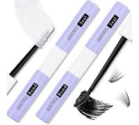 2PCS Double-Head Bond and Seal Lash Glue, Eyelash Glue for Eyelash Extensions & Cluster Lashes, Strong Hold, Long-Lasting, Gentle Formula, Waterproof 72H for Sensitive Eyes