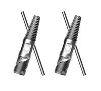 2Pcs Double Head Break Screw Extractor Pipe Valves Faucet Break Bolts Water Pipe Screw Tool for 1 / 2inch 3 / 4inch Pipes Tap Extractor Set