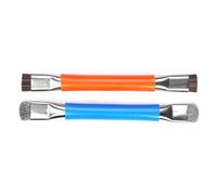 2Pcs Double Head Cleaning Brushes for Electronics Repair Statics Protections and Efficient Wire Brush Solder Removal Tool Motherboard Cleaning Tool
