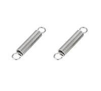 2Pcs Double Hook Tension Spring,Wire Diameter 1.2mm,Diameter 10mm Stainless Steel Dual Hook Tension Spring,80mm Extended Compressed Springs,for Tents,Trampolines,Amusement Facilities
