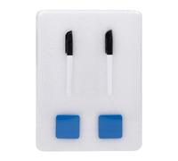 2Pcs Double Sided Eraseable Writing Board Portable Frameless Whiteboard and Chalkboard for Kids Art Learning Chalkboard Whiteboard