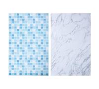 2pcs Double-sided Waterproof Photography Background Paper | Coated Paper, Two Pattern Sides, Not Easy to Wrinkle, for Videos and Photo Backdrop Use