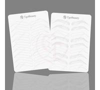 2pcs Double Sided White Silicone Nano Hair Stroke Practice Skin Permanent Makeup Microblading Practice Pad Sheets for Eyebrow Training (2pcs)