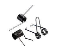 2pcs Double Torsion Springs, Multifunctional Spring Steel, 1-1.8mm Wire Diameter for Hammock Rope DIY(1x8.7mm 3 coils)