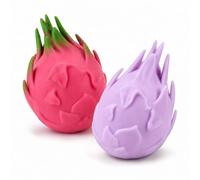 2Pcs Dragon Fruit Squishy, Colour Changing Soft Sensory for Desk and Study Quiet Moments, Portable Two Pack, Great for Home, Office and Travel