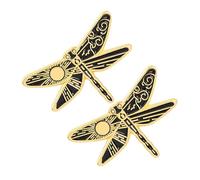 2pcs Dragonfly Metal Collar Shirt Pin Brooch for Cardigan Decorative Diy Craft Decor Zinc Alloy