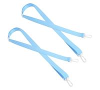 2pcs Drain Lanyard for Shower After Mastectomy or Tummy Tuck, Adjustable Neck Rope Post Breast Surgery Shower Strap for Drain Holder Post-Mastectomy Drainage Must Haves Recovery Accessory (Light Blue)