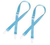 2pcs Drain Lanyard for Shower After Mastectomy or Tummy Tuck, Adjustable Neck Rope Post-Surgery Shower Holder Strap for Drain Bags Post-Mastectomy Must Haves Recovery Accessory (Lake Blue)