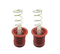 2Pcs Drain Trap Seal Plugs Rubber Sealing Stopper Spring Pull Rod Switch Valve Plug for Semi-automatic Twin Tub Washing Machine(Model C)