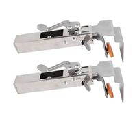 2Pcs Drawer Front Installation Clamp, Adjustable Aluminum Alloy Fixing Clip, Effortless Use Drawer Panel Installation Tool with Locking System, Space Saving Design for Fu