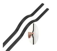 2pcs Drawer Handles Modern Minimalist Cabinet Pulls Kitchen Knobs Aluminum Alloy Furniture Handle,Cupboard knockers Bedroom Knob Knobber for Dresser Wardrobe Door Levers (Hole Pitch 320mm,Black)