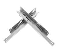 2Pcs Drawer Hidden Slides Rails Cabinet Drawers Out Softer Close Dresser Sliders Kitchen Cabinets