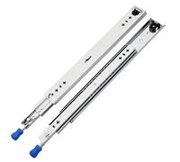 2pcs Drawer Runners with Lock 10 to 50 Inch Ball Bearing Three Fold Full Extension Drawer Slides Hardware(34inch (850mm))