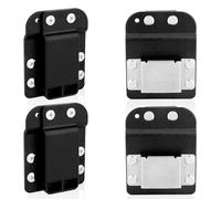 2pcs Drill Bit Holder for Tool Belt, Quick Grab or Hanging Tape Measure Belt Clip Suitable for 5.1cm/2in Impact Drill Nail Gun High-Altitude Work (Black)