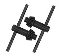 2Pcs Drill Chuck Keys Universal Chuck Key Drilling Power Tools Replacement Chuck Key, Black, 0.3-4mm Clamping Range