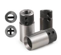 2pcs Drill Row Cross Clamp Woodworking Row Drill Rig Collet Collet Chuck for Drill Row - + Type 14x20x45(2pcs 14x20x45 -Type)