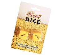 2Pcs Drinking Dice Fun Party Beer Dices with English Slogan Fun Party Game Last man Standing Wins Adults Party Props for Bars Pubs Instructions On Each Face.
