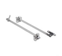 2PCS Drop Lid Support Hinge for Cabinet and Cupboard Doors, Nickel-Plated Heavy Duty Flap Stay Hinge, 6/8/10/12 Inch Sliding Rail Optional(8inch)